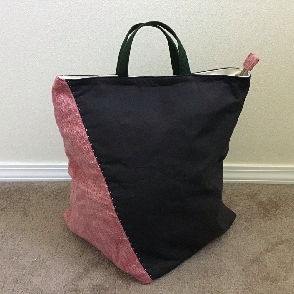 New-Handmade large linen/cotton Tote